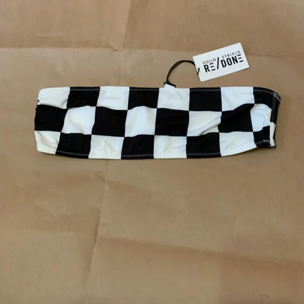 RE/DONE and SOLID & STRIPED Checkered Malibu Top